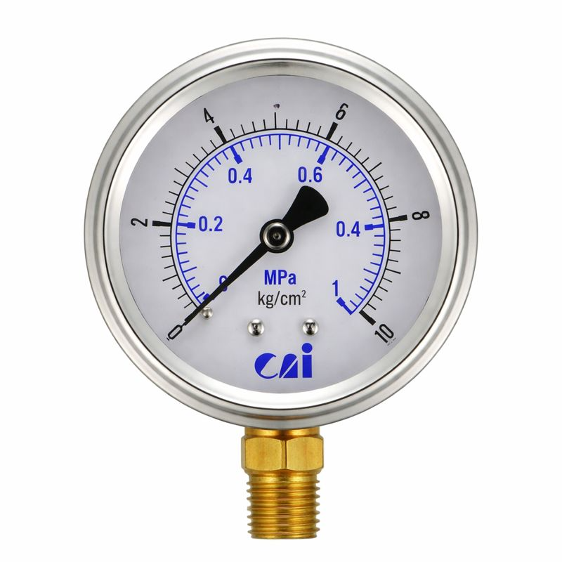 直立式充油壓力計